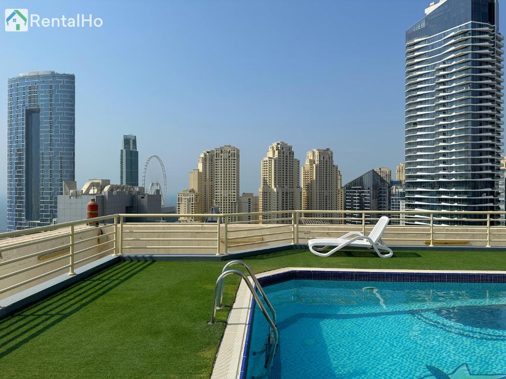 هتل برند نیو استودیو و بالکنی این سنتر آو مارینا - Brand New Studio w/ Balcony in center of Marina