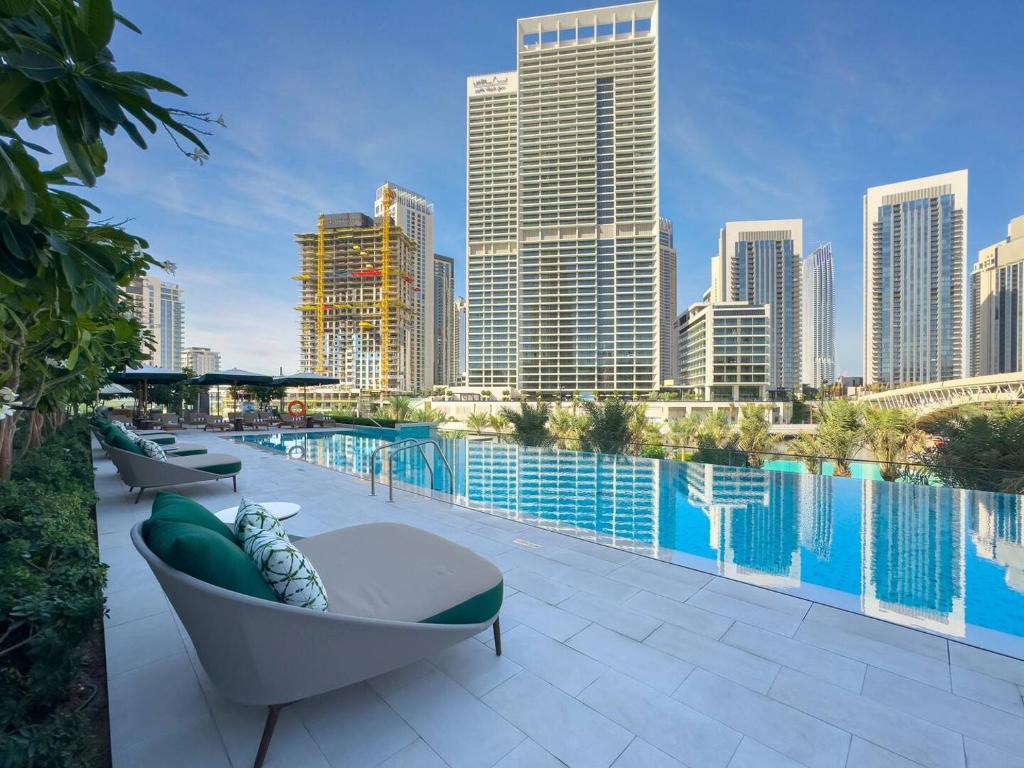 هتل 1بدروم آپت اند اکسس تو لاگون برج خلیفه ویو - 1bedroom Apt & Access To Lagoon Burj Khalifa View