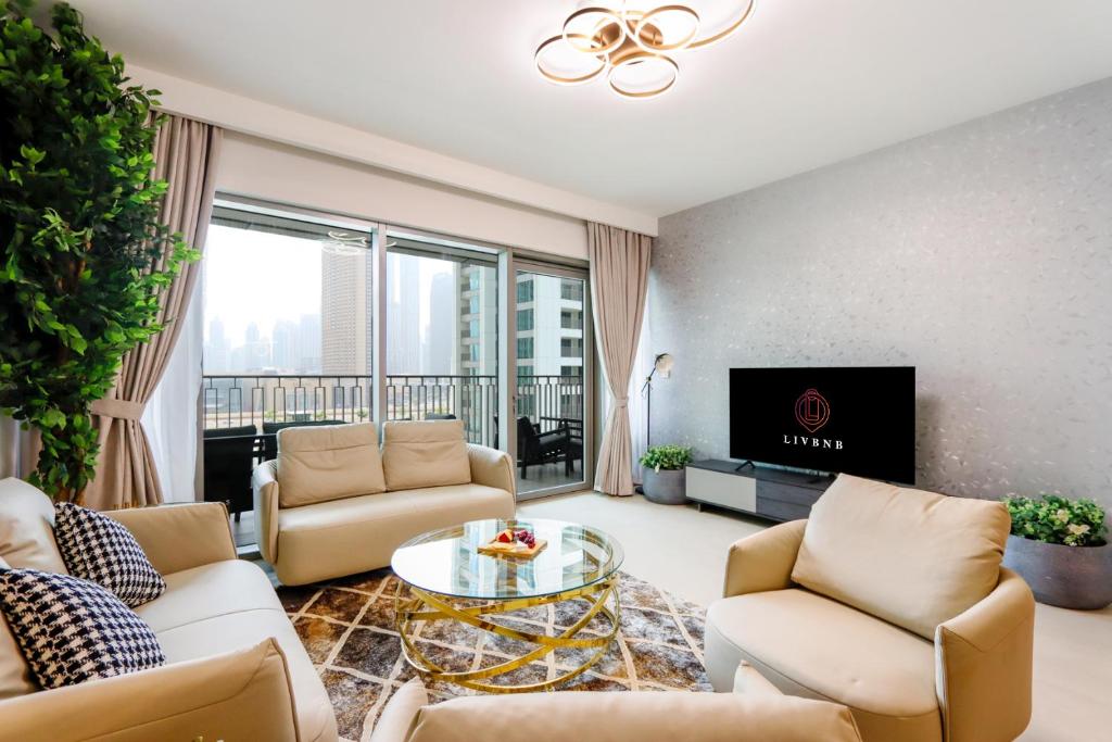 هتل لیو بی ان بی سوئیتس - ۳ بی آر وید برج خلیفه ویو و نیار دبی مال - Livbnb Suites - 3 BR with Burj Khalifa View & Near Dubai Mall