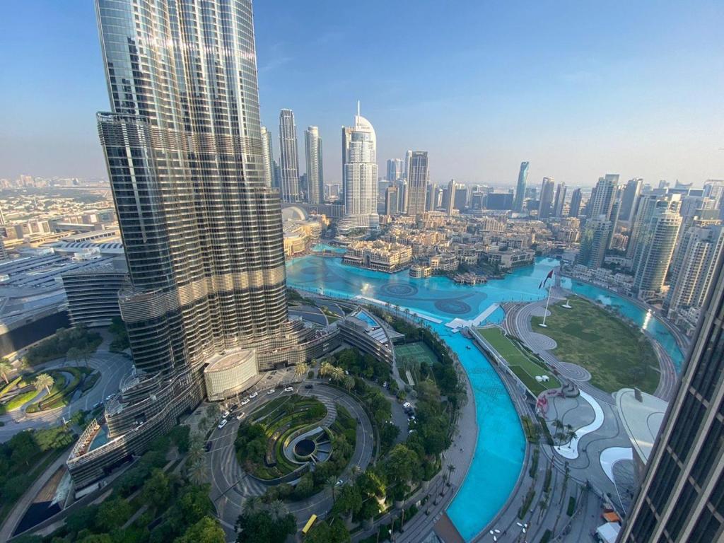 هتل دلاکس 2بی آر وید فول برج خلیفه اند فاوینت ویو - Deluxe 2BR with Full Burj Khalifa and Fountain View