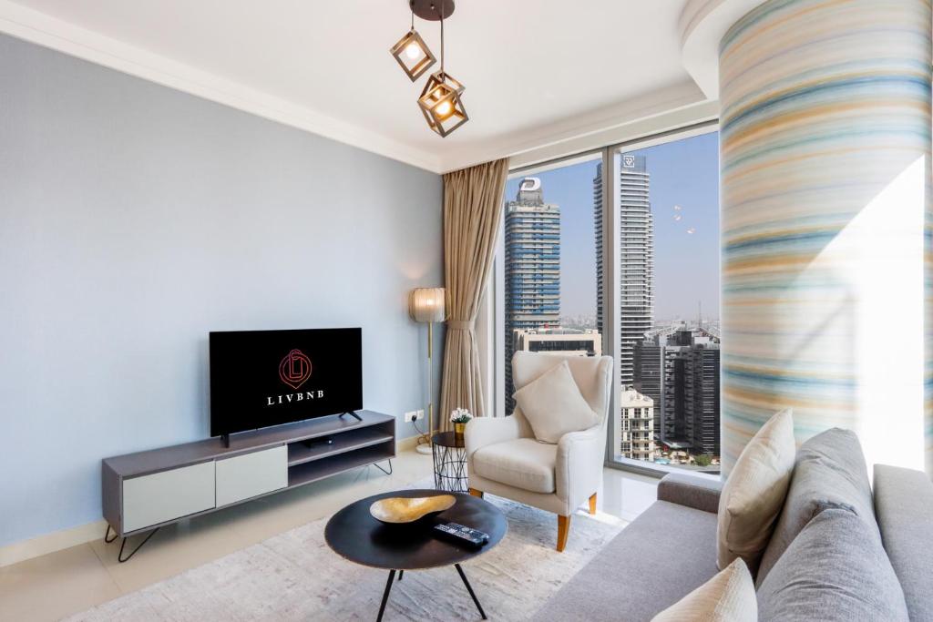 هتل لیف بی ان بی - برایت ۱ بی آر ویت دایرکت دبی مال اکسس - Livbnb - Bright 1BR with Direct Dubai Mall Access