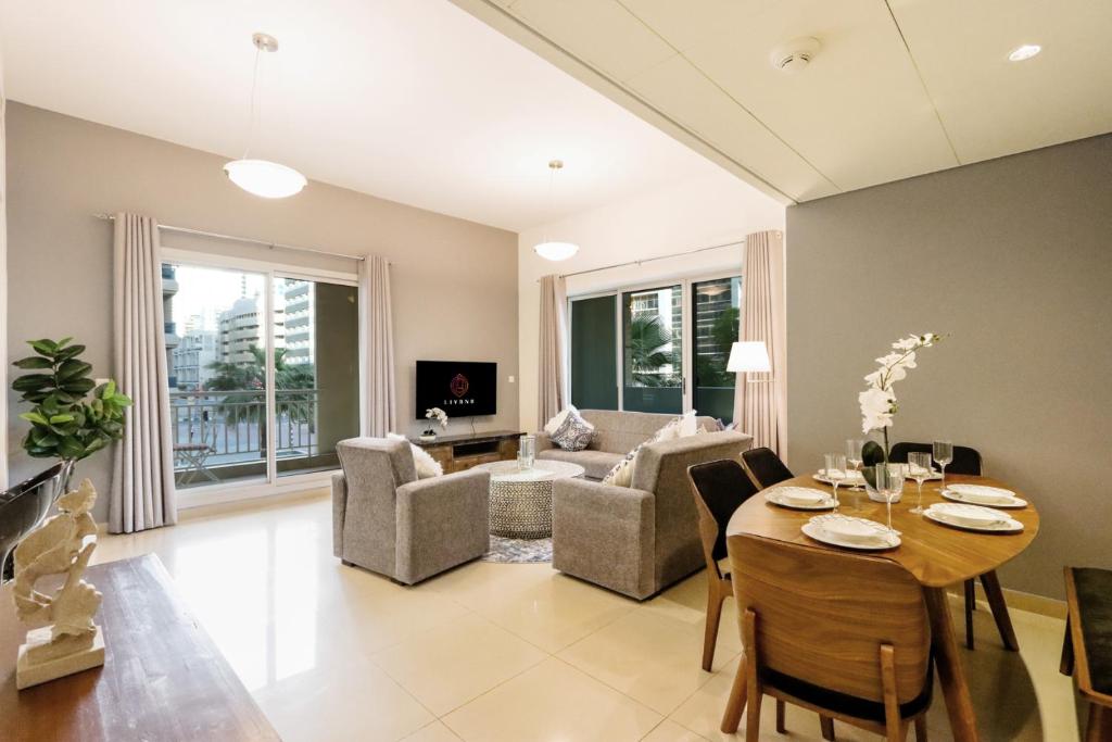 هتل چرم 2BR در وست ساید، دبی مارینا توسط لیو بی ان بی - Charm 2BR in WestSide, Dubai Marina by Livbnb