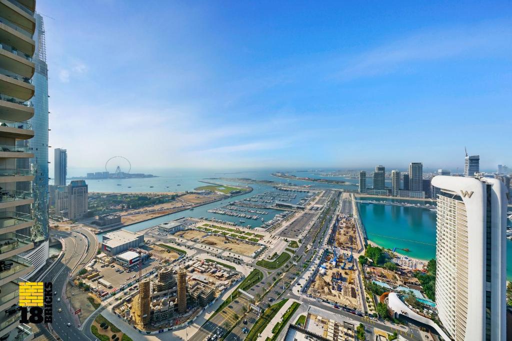 هتل 18 بریکس لاکس سی ویو 1 بی آر در دبی مارینا - 18 Bricks Lux Sea view 1BR in Dubai Marina