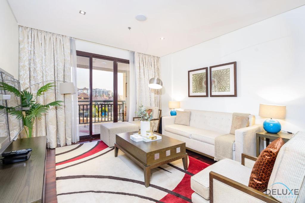 هتل درمی 1 بی آر ایت رویال امواج ریزیدنسز نورت پام جمیره بای دلاکس هالیدی هومز - Dreamy 1BR at Royal Amwaj Residences North Palm Jumeirah by Deluxe Holiday Homes