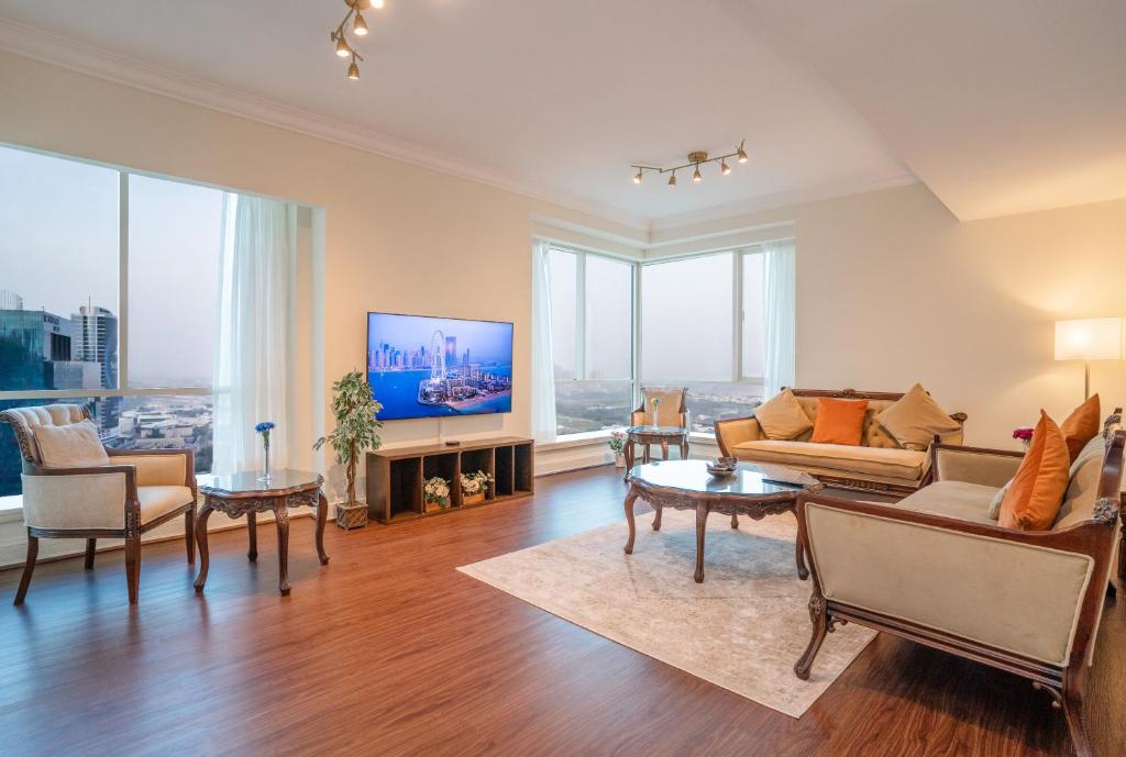 هتل دبی مارینا-۳ بی آر در ال مسک تاور-کوئیک استی هومز ۰۳ - Dubai Marina-3BR at AL Mesk Tower-Quickstay Homes 03