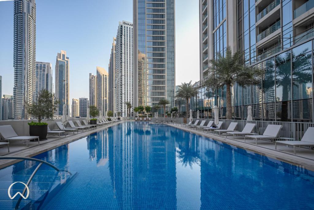 هتل اُرایا - مُدرن آپت 5 دقیقه پیاده تا دبی مال و برج ویوز - Oraya - Modern Apt 5 min walk to Dubai Mall & Burj Views