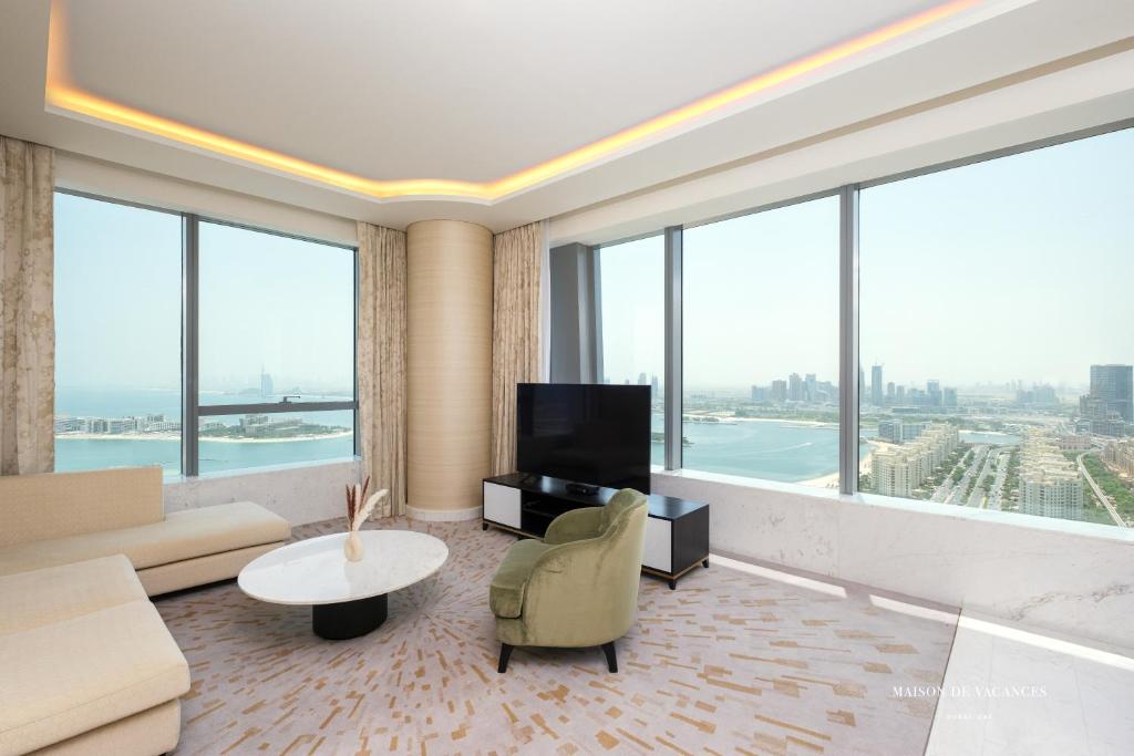 هتل د پالم تاور آی 1 کُرنر بِد روم دبی - The Palm Tower I 1 Corner Bedroom Dubai