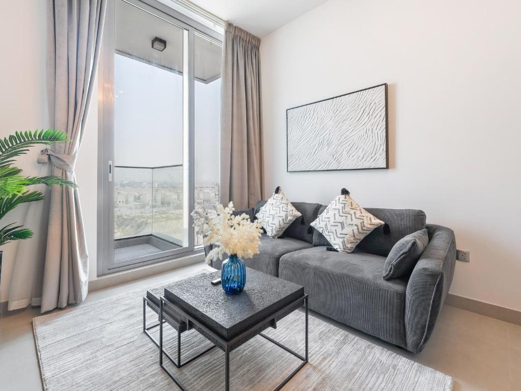 هتل مدرن 1BR-دبی اسکای لاین ویو-JVC - Modern 1BR-Dubai Skyline View-JVC