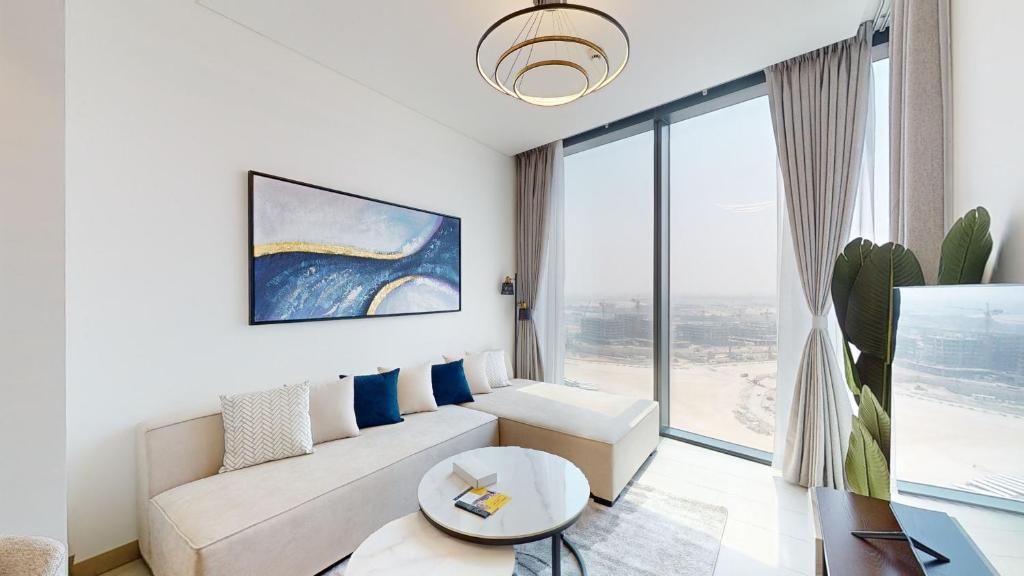 هتل پرایم استی - صبا ویوز 1BR، مِیدز روم، ال می دان - Primestay - Sobha Waves 1BR, Maids Room, Al Meydan