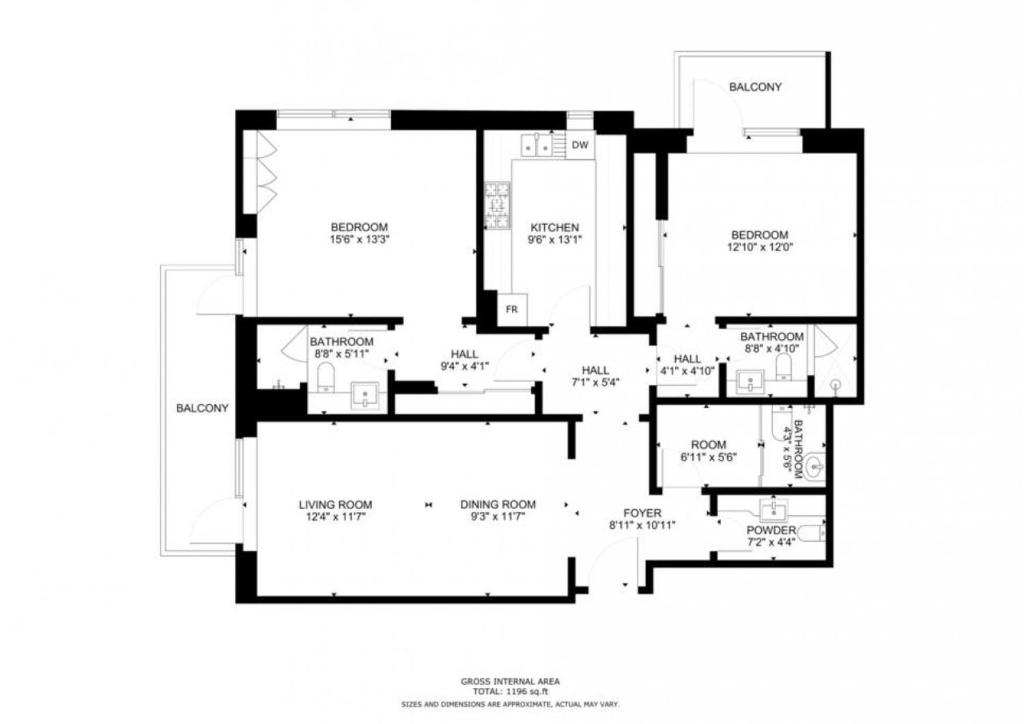 هتل اسپارکل تاور - گلامرous تو بدرووم - Sparkle Tower - Glamorous Two Bedroom