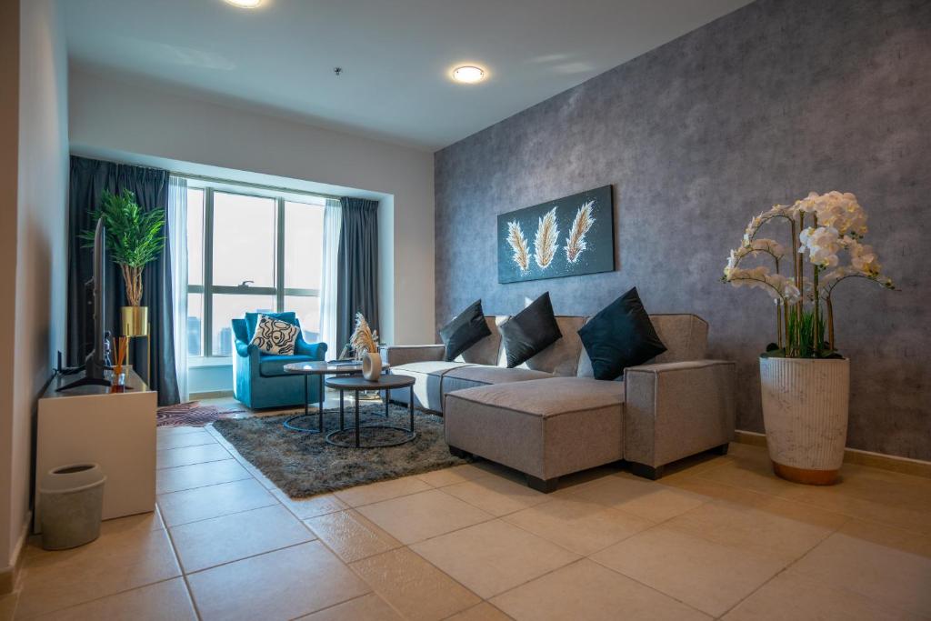 هتل الیت رزیidence 2BR لوکچریس پالم ویو این دبی مارینا - Elite Residence 2BR Luxurious Palm View in Dubai Marina