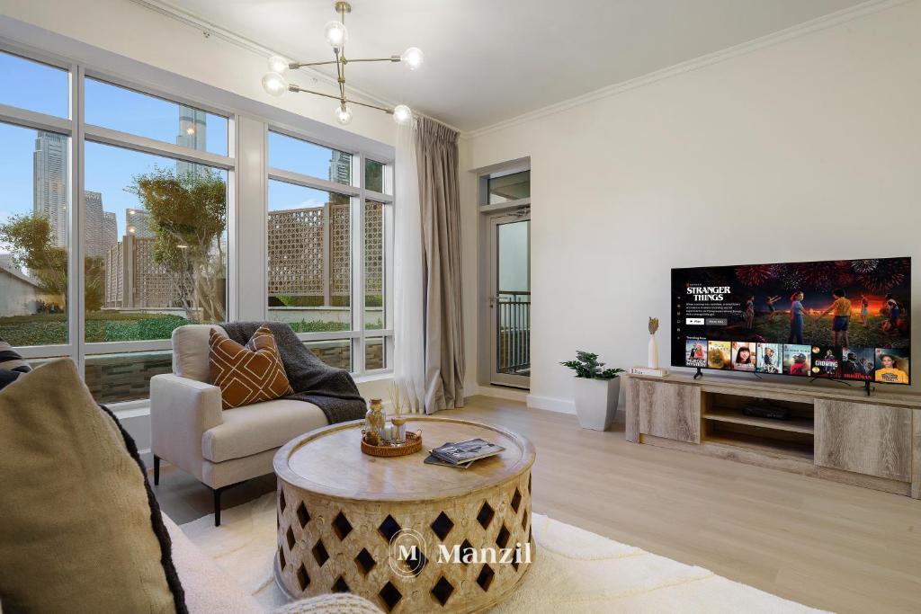 هتل منزل - لوکژری 1BR در داون تاون با فول برج خلیفه ویو - Manzil - Luxury 1BR in Downtown with Full Burj Khalifa View
