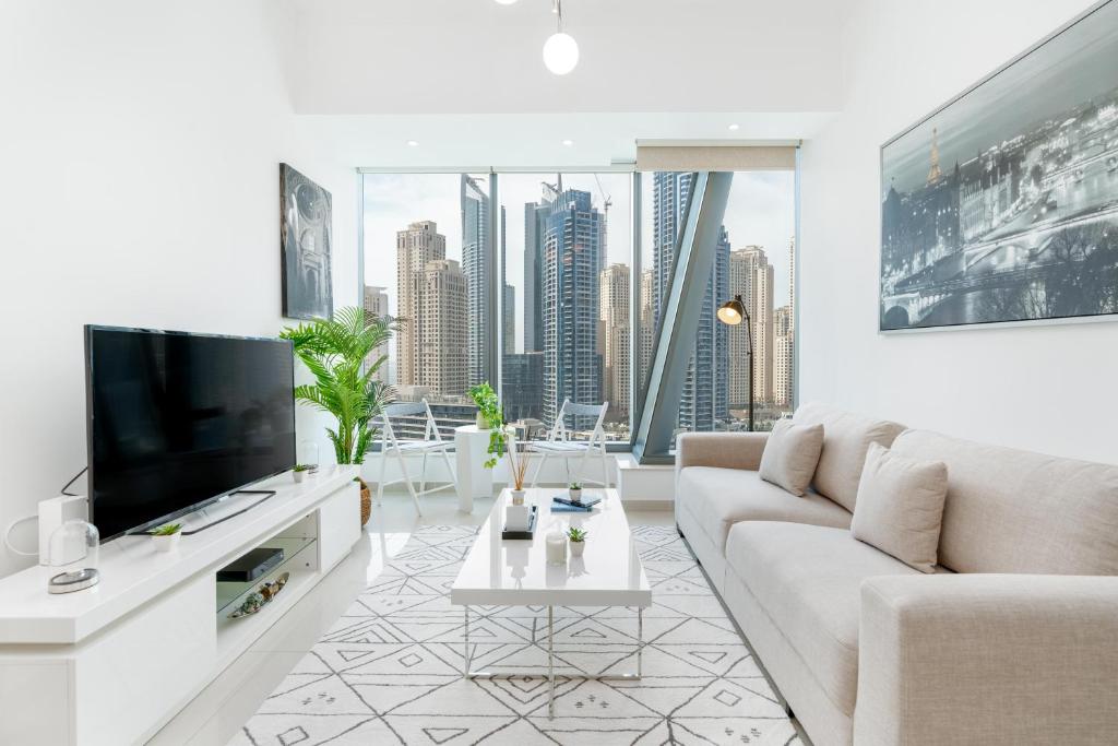 هتل اکسکوئزیت 1 بدم روم Marina View - Exquisite 1 Bedroom Marina View