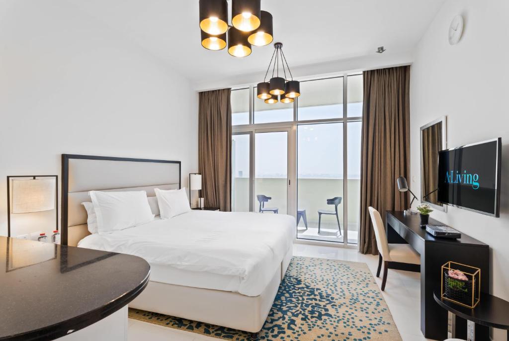 هتل لاکچری استودیو آپارتمان جی وی سی تاور 108 دبی - Luxury Studio Apartment JVC Tower 108 Dubai