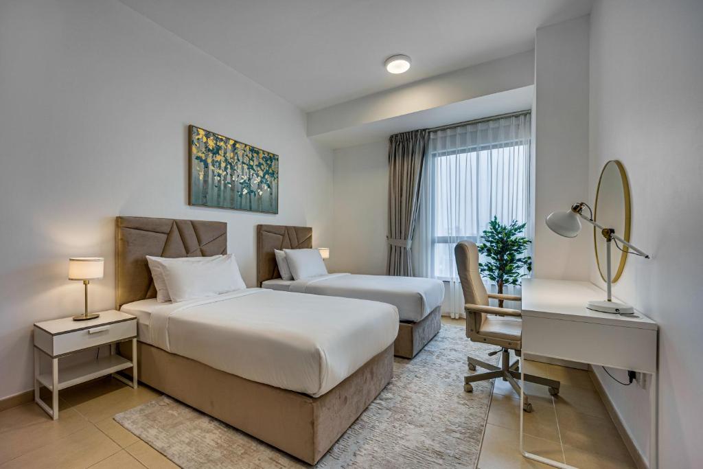 هتل اسپیشس 2بی‌دی این امواج جی‌بی‌آر نیر د بیچ - Spacious 2BD in Amwaj JBR near the beach