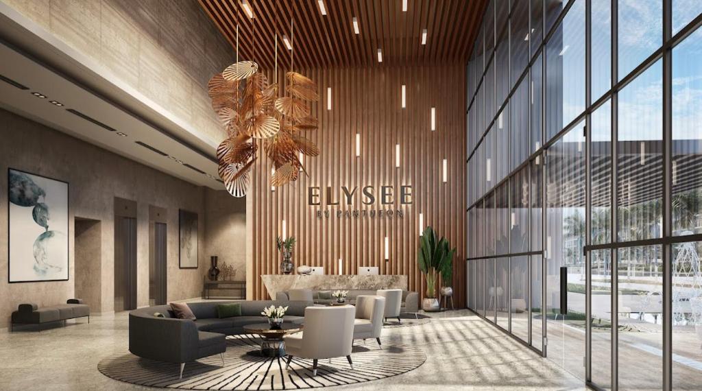 هتل 1بیآر لاکژری آپارتمان پنتئون الیسی 1 - جی‌وی‌سی - 1BR Luxury Apartment Pantheon Elysee 1 - JVC