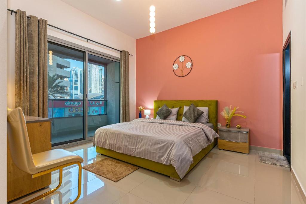 هتل کوزی 1BR در دبی مارینا/نزدیک ساحل/مترو ترام - Cozy 1BR in Dubai Marina/Near by Beach/Metro Tram