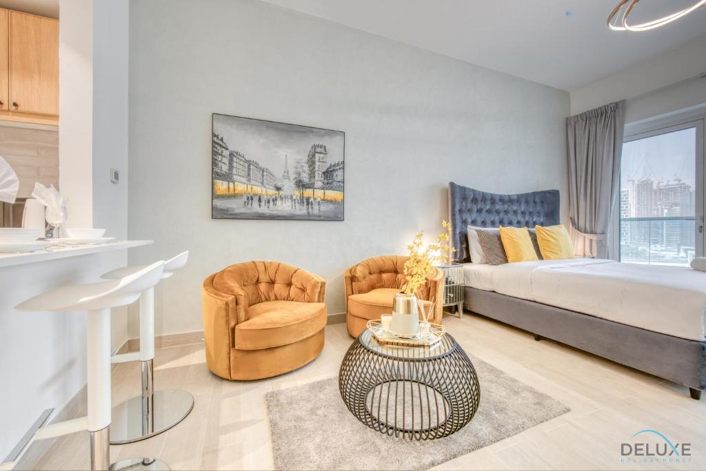 هتل آپولنت استودیو این سفیر تاور 1 بیزنس بی بای دلاکس هالیدی هومز - Opulent Studio in Safir Tower 1 Business Bay by Deluxe Holiday Homes