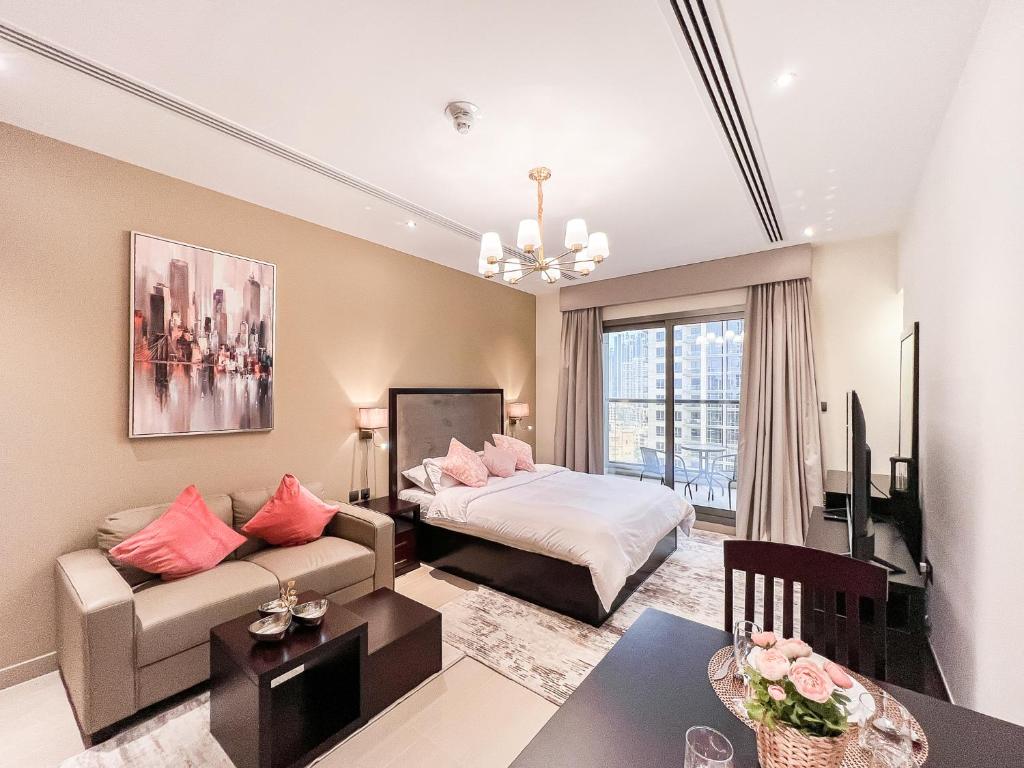 هتل لوتون وکیشن هومز - الیت رزیidence داون تاون، برج خلیفه ویو، دبی - Luton Vacation Homes - Elite Residence Downtown, Burj Khalifa View, Dubai