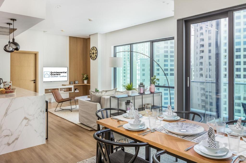هتل دبی مارینا پیسفول اند استایلش 2بی آر - جی بی آر بیچ - Dubai Marina Peaceful & Stylish 2BR - JBR beach