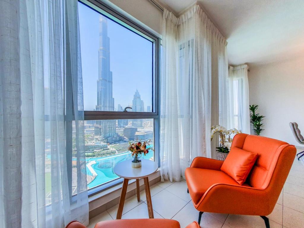 هتل Downtown لاکچری 2 بد سوئیت - فول برج خلیفه اند فونت ویو های فلور - Downtown Luxury 2 bed Suite - Full Burj Khalifa and fountain View High floor