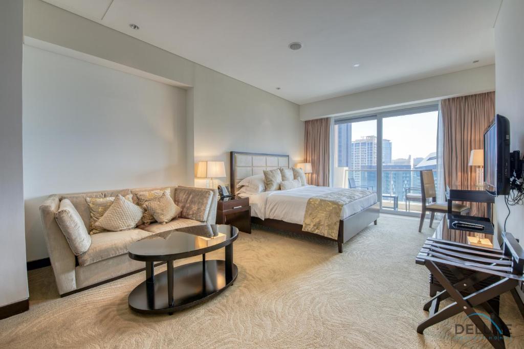 هتل الوفت استودیو ات د ادرس رزی dens دبی مارینا بای دلاکست هالیدی هومز - Aloft Studio at The Address Residences Dubai Marina by Deluxe Holiday Homes