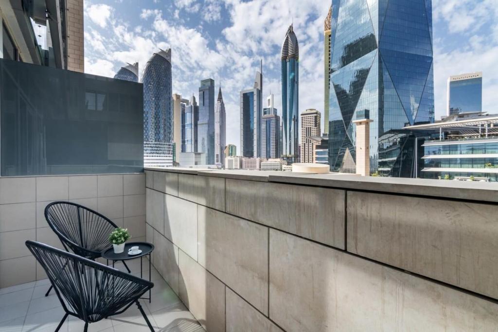هتل سیلک هاوس استانیگ استودیو این سنترال دی اف سی ویت بالکنی - Silkhaus stunning studio in central DIFC with balcony