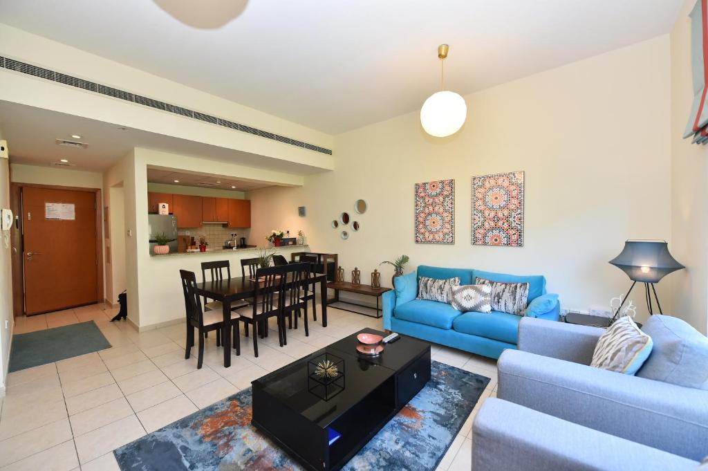 هتل لاولی 1 بد روم آپارتمان در نخل ال گرینز - Lovely 1 Bedroom Apartment in Nakheel The Greens
