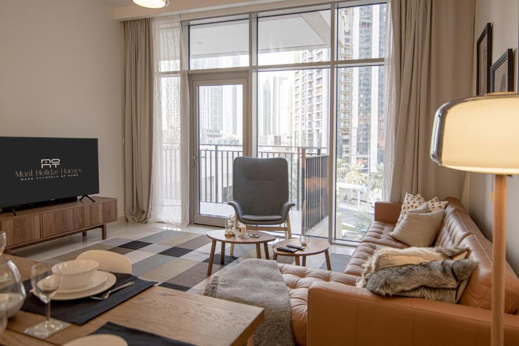 هتل اگلنت اپت ویت بالکنی مینیتس فرم برج خلیفه - Elegant Apt With Balcony Minutes from Burj Khalifa