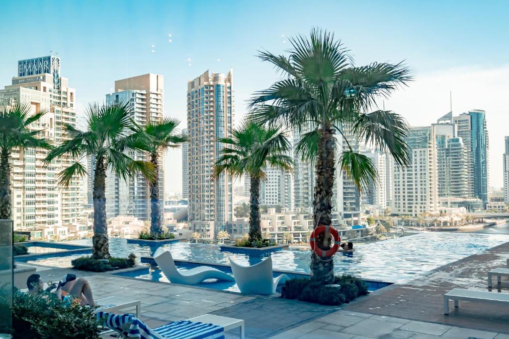 هتل های گستس - یونیک استودیو وید استانینگ پانورامیک مارینا ویوز - HiGuests - Unique Studio With Stunning Panoramic Marina Views