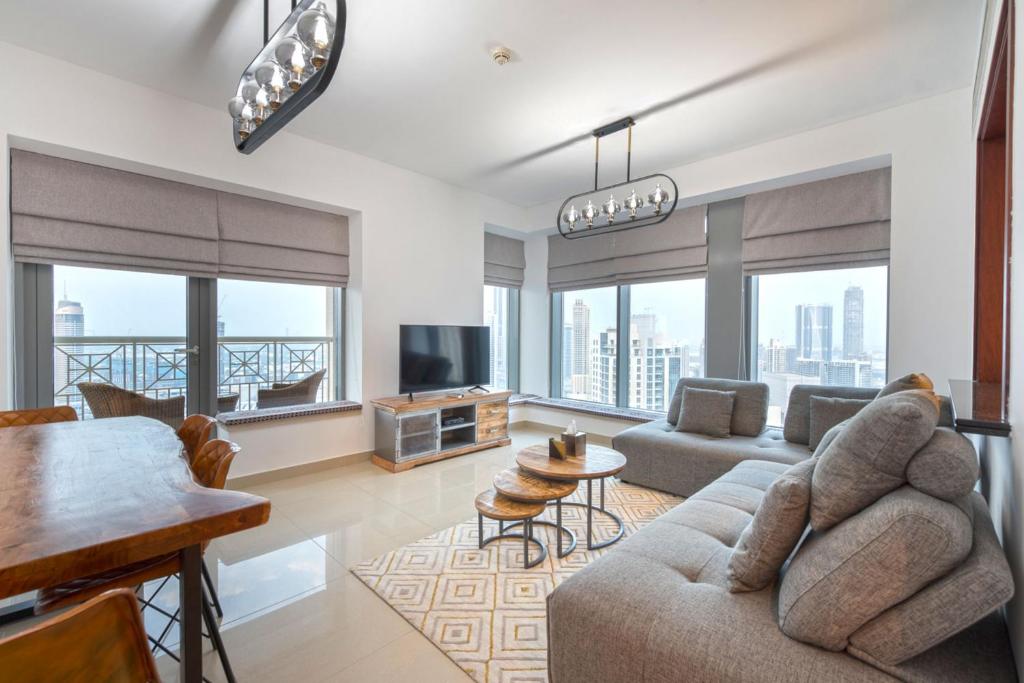هتل اسپکتاکولار برج خلیفه و فونتین ویو 2 بردروم آپارتمان، 29 بولوارد تاور - Spectacular Burj Khalifa & Fountain View 2 Bedroom Apartment, 29 Boulevard Tower