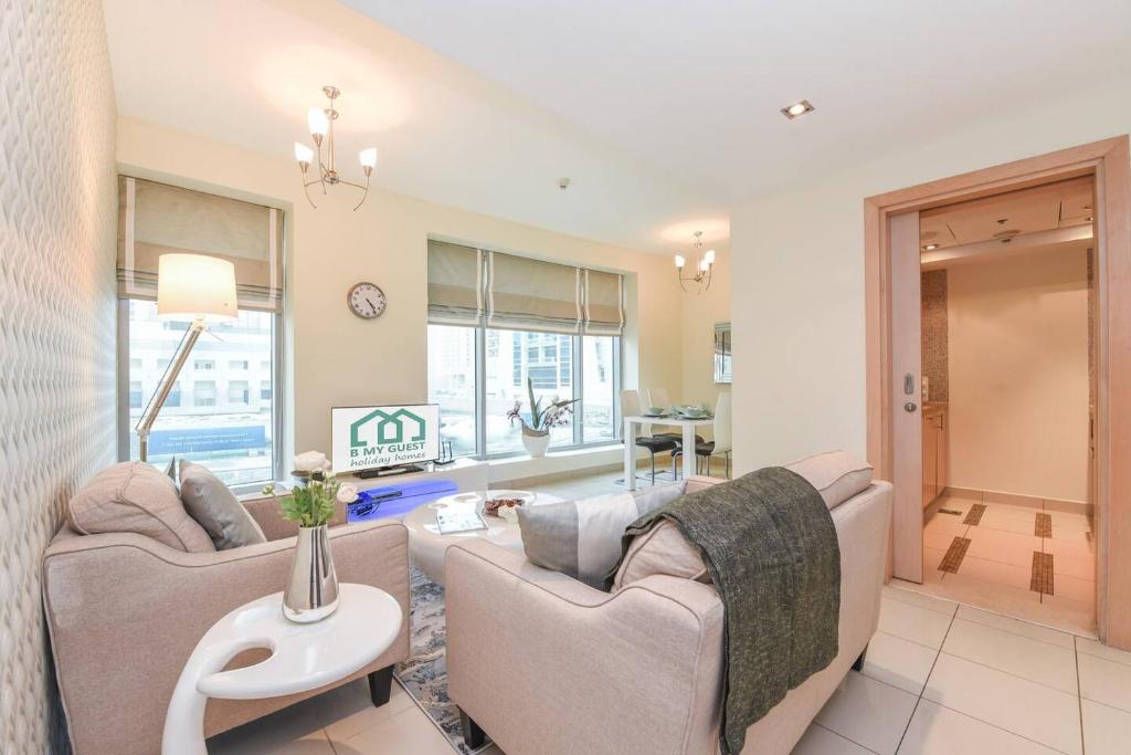 هتل اکسکوزیت 1BR نیار ترام، مترو، جی بی آر واک و بیچ - Exquisite 1BR near Tram, Metro, JBR Walk and Beach