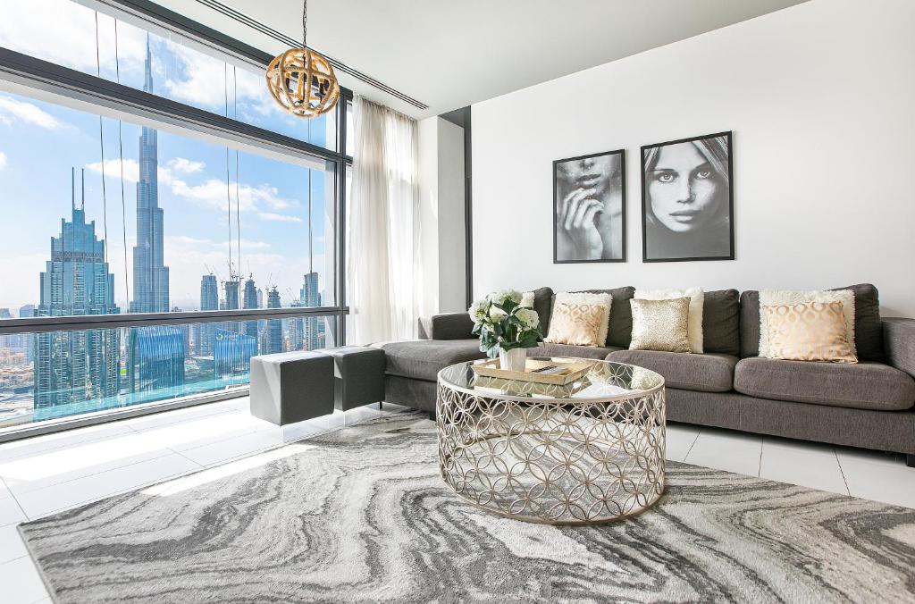هتل اکستراوردینری برج خلیفه ویو، 1 بدروم ایندکس تاور دی IFC - Extraordinary Burj Khalifa View, 1 Bedroom Index Tower DIFC