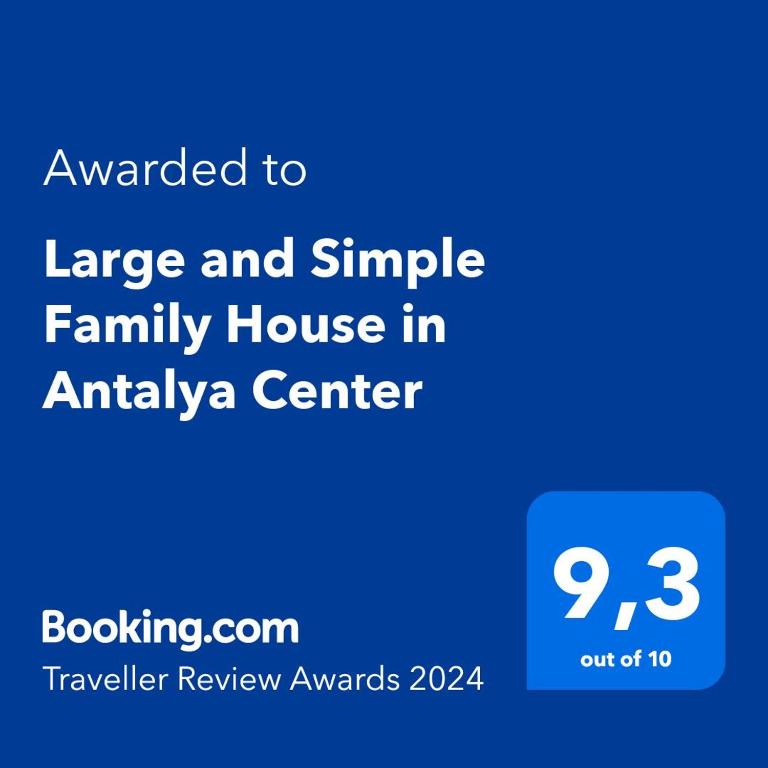 هتل لارج اند سیمپل فمیلی هاوس این آنتالیا سنتر Large and Simple Family House in Antalya Center