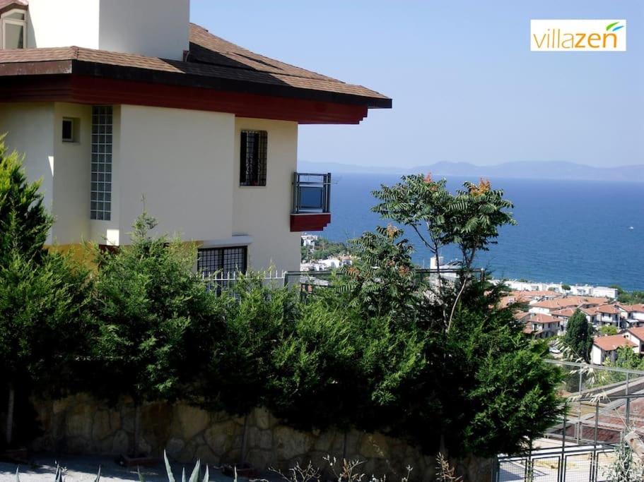 هتل کوش آداسی محشر دریای منظره ویلا 6+1 Kuşadası Muhteşem Deniz Manzaralı Villa 6+1