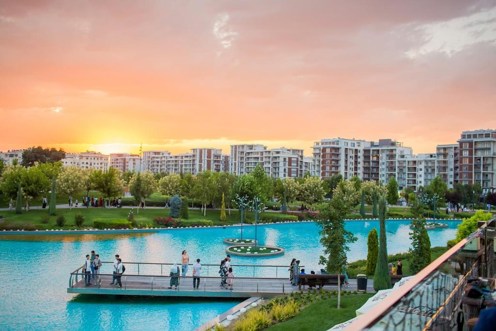 هتل 6E, 142, 91m2, تشکند سیتی پارک, گاردنز رزیidence 6E, 142, 91m2, Tashkent City Park, Gardens Residence