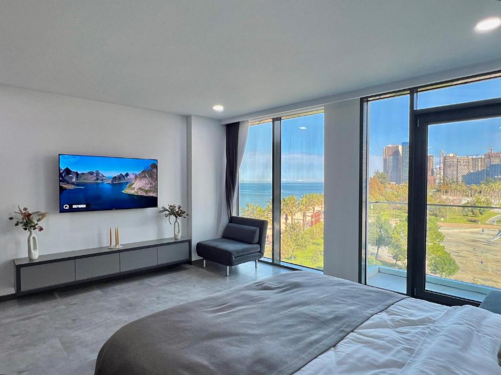 هتل پرمیوم آپارتمان آن د سی‌کست، باتومی ویو - Premium apartment on the seacoast, Batumi View
