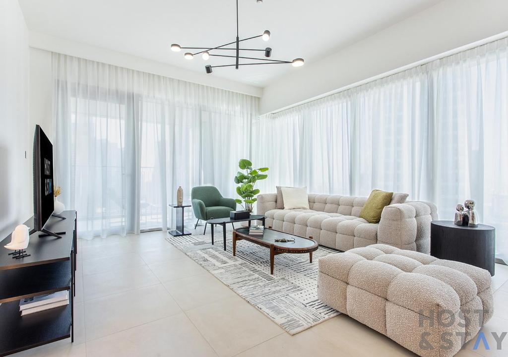 هتل لوکس 3 خوابه با منظره برج خلیفه - Luxurious 3BR with Burj Khalifa views